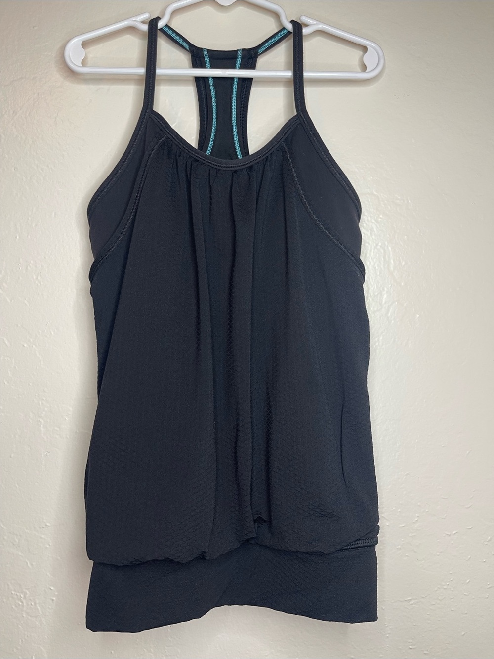 Ivivva by Lululemon Girls Black Double Dutch Racerback Tank Top sz 8 Activewear